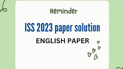 ISS 2023 English paper solution #upsc #iss2023#statistics #jam #maths #trending