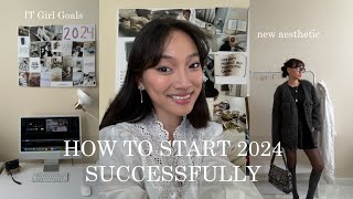 THE FIRST STEPS TO BECOMING AN IT GIRL | Setting realistic New Year's resolutions & vision boards