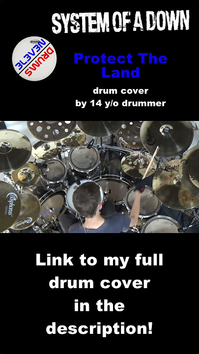 System Of A Down - Protect The Land Drum Cover #shorts Link to full cover in description!5