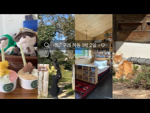 Vlog. 구례 하동 가을 1박 2일 여행 | 빠이책방, 옥선명차, 무우루, 최참판댁, 빙구례