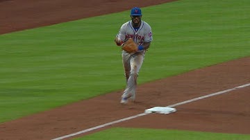 NYM@PIT: Reyes makes strong throw to retire Cervelli