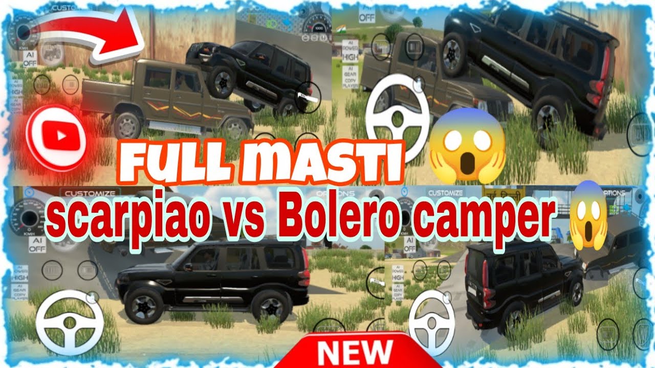 Scarpiao aur Bolero camper 😱👑 ke sath masti 😱 Full funny video stunts 