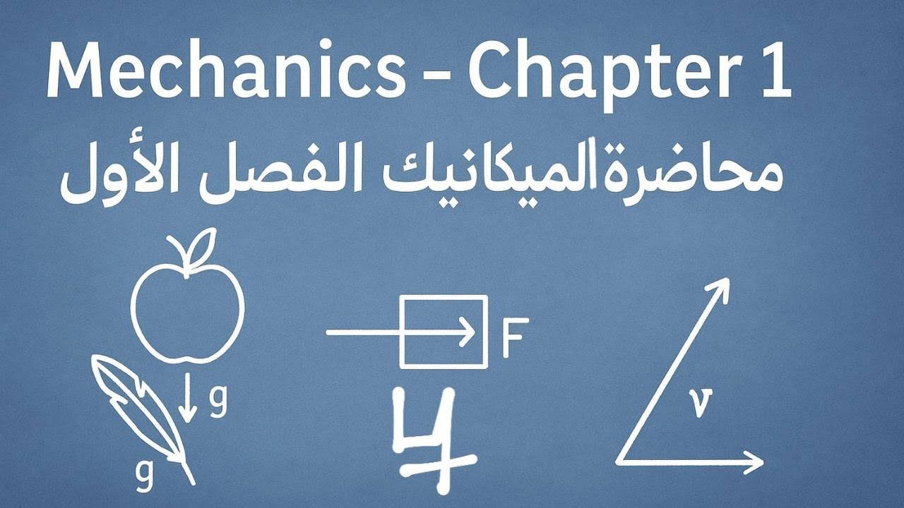 ميكانيك تربية فيزياء chapter 1 #4 اهم سؤال في الفصل الاول