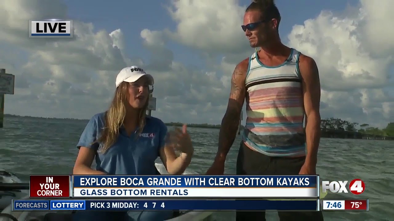 Glass Bottom Rental offers clear bottom kayaks to rent - YouTube