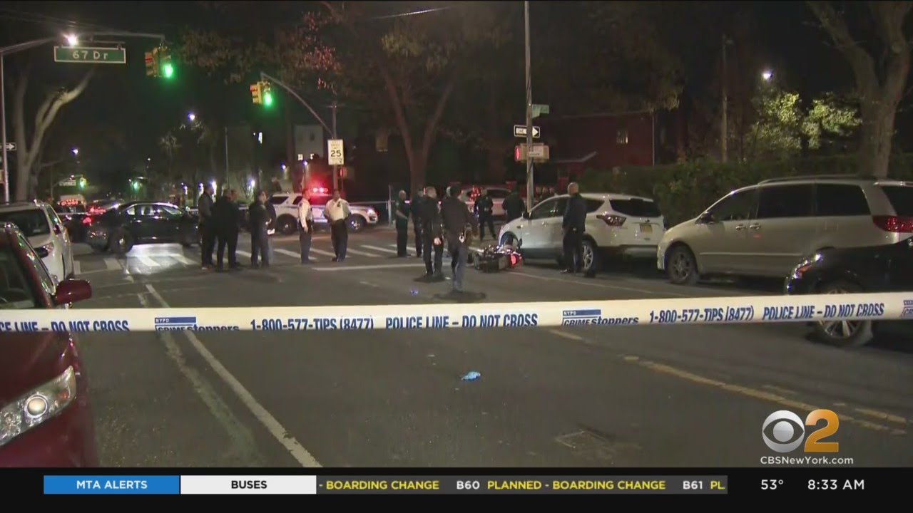 Food delivery worker on scooter shot to death in Forest Hills