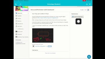 Submit an Assignment in Schoology through the Classlink App iPad