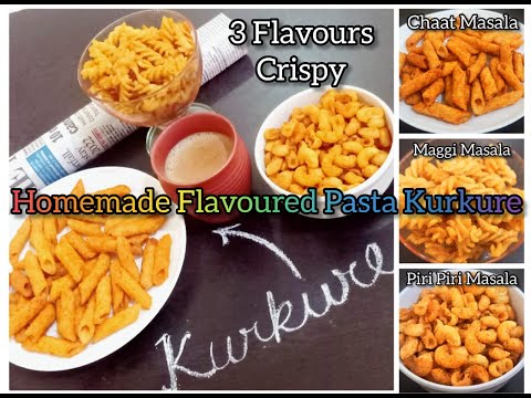 Chatpata Crispy Macaroni Pasta KURKURE Recipe with 3 Flavors