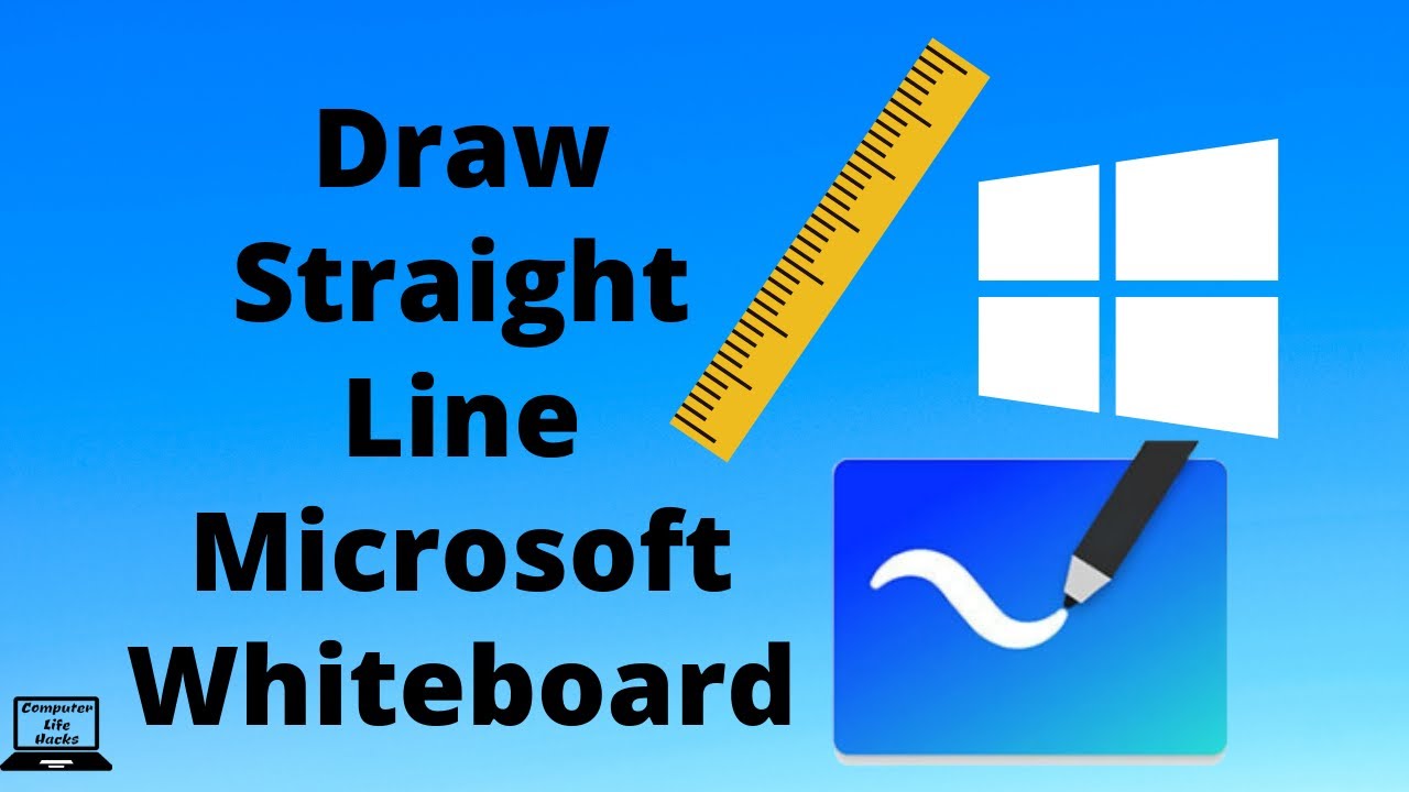 How To Draw A Straight Line In Microsoft Whiteboard YouTube