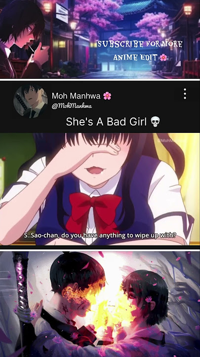 She's A Bad Girl 💀|My Girlfriend is Shobitch|#anime #animeedit #animemoments #edit #fyp #shorts