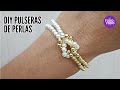 🌹Pulsera de PERLAS y cuentas MUY FÁCIL y rápida. DIY. ❤️Pulsera día de la Madre. #braceletmaking