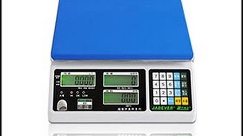 Hướng dẫn sử dụng chức năng đếm cân điện tử JADEVER JCL