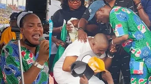 SEE FAITHIA BALOGUN REACTION AS K1 DE ULTIMATE PRAYS FOR HER HUSBAND SAHEED BALOGUN