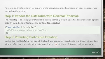 How to Enable Decimal Precision in jQuery Datatables for Excel Output