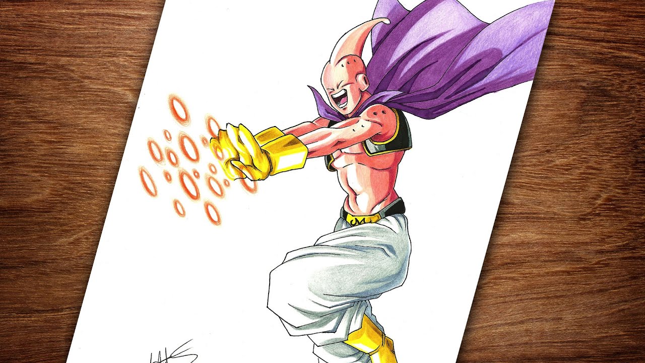 Majin Buu (Dragon Ball) Speed Drawing #arteeciabrasil 