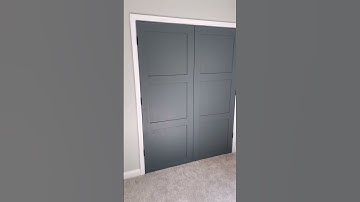 Budget friendly DIY door makeover! What do you think of this door transformation?