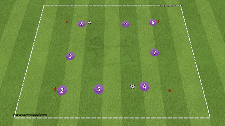 Practicing Wall Passes (8 players) - DRILL 1