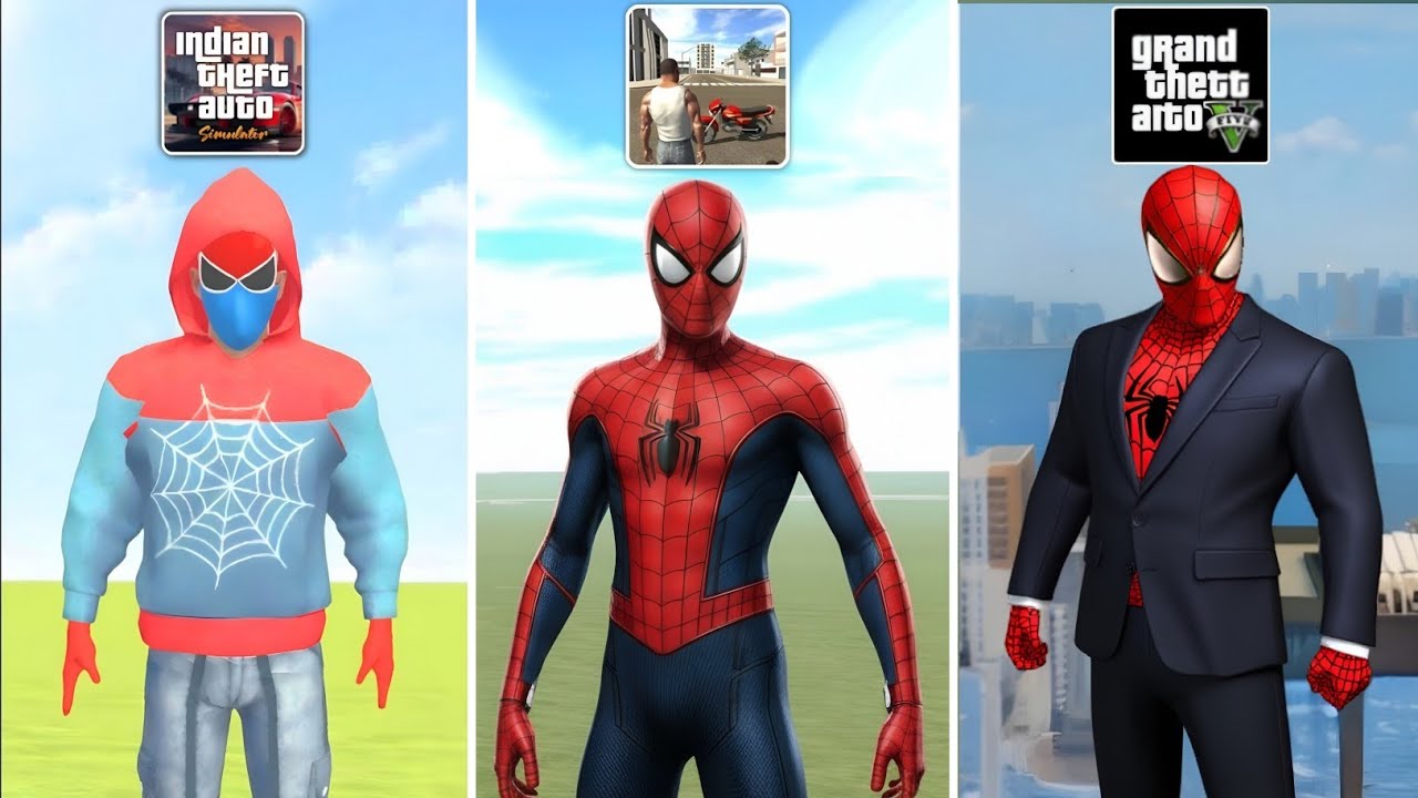 Spider-Man in All Indian GTA Games 🔥🤯 | Which Spiderman is Best