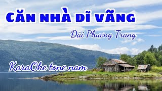 Căn nhà dĩ vãng | Tone Nam Karaoke | Cui bap music