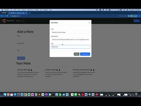 iNotebook - React Project