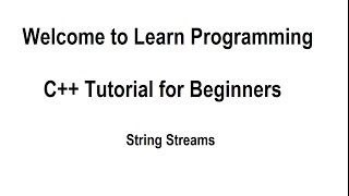 Celebrity Learn Programming in C++ (OOP) for Beginners Tutorial 33 - String Streams(Adding Number to Strings) Profile