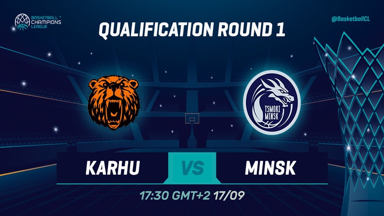 Karhu Basket v Tsmoki-Minsk - Full Game - Qual. Rd. 1 - Basketball Champions League 2019