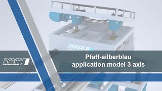 Pfaff silberblau Application model 3 axis