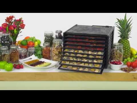 Excalibur Food Dehydrator Large Deluxe 9 Tray Model 3900B - Black