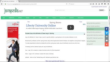 Explain lazy-init attribute of bean tag in Spring. | javapedia.net