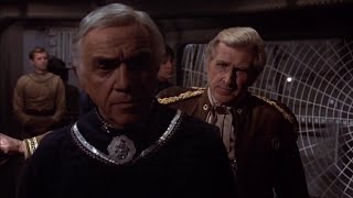 Battlestar Galactica 1978 | Scenes from "The Living Legend" | Cain is relieved for his actions |