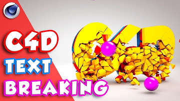 Cinema 4D R18 Tutorial - Break Text with Voronoi Fracturing