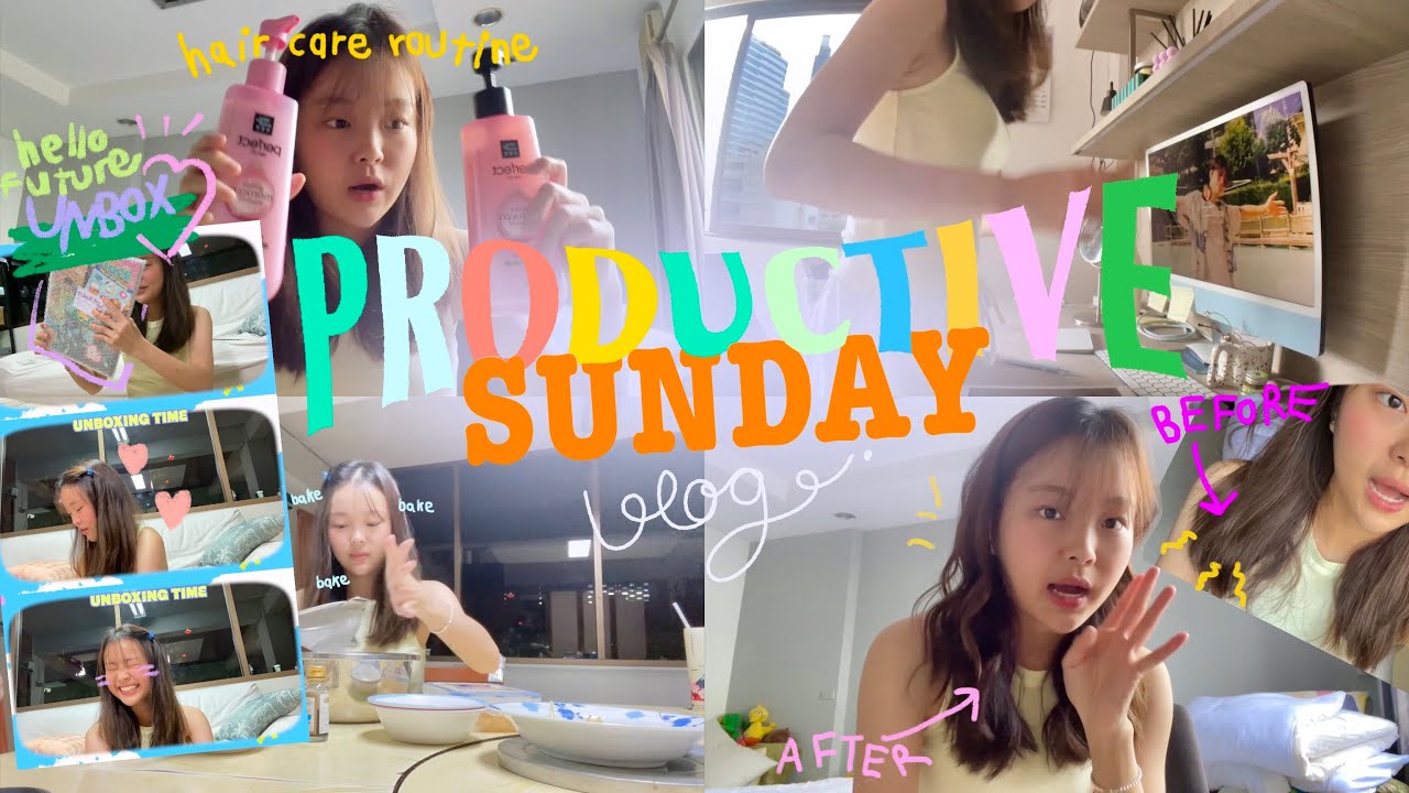 Lita’s VLOG | วันอาทิตย์ฉบับไม่เปื่อย🐢, hair care(mise en scene)💆🏻‍♀️, รีแอคบั้ม hello future🐰🌈