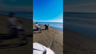 Brap brap 👊✊🏖️ #minivlog #klx300sm #yz450f #beach