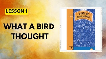 STD 5th|English|Lesson 1|What a bird thought|Chetana Grade Me English Workbook Question Answers