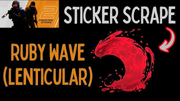 Ruby Wave Lenticular Counter Strike Sticker Scrape #csgo #cs2 #cs2skins