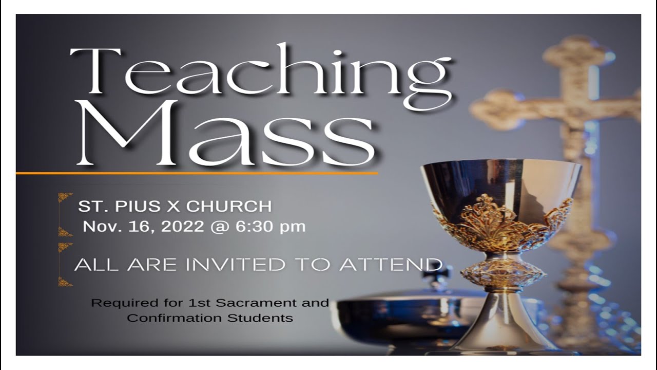 Teaching Mass -- Wednesday, November 16, 2022 - YouTube