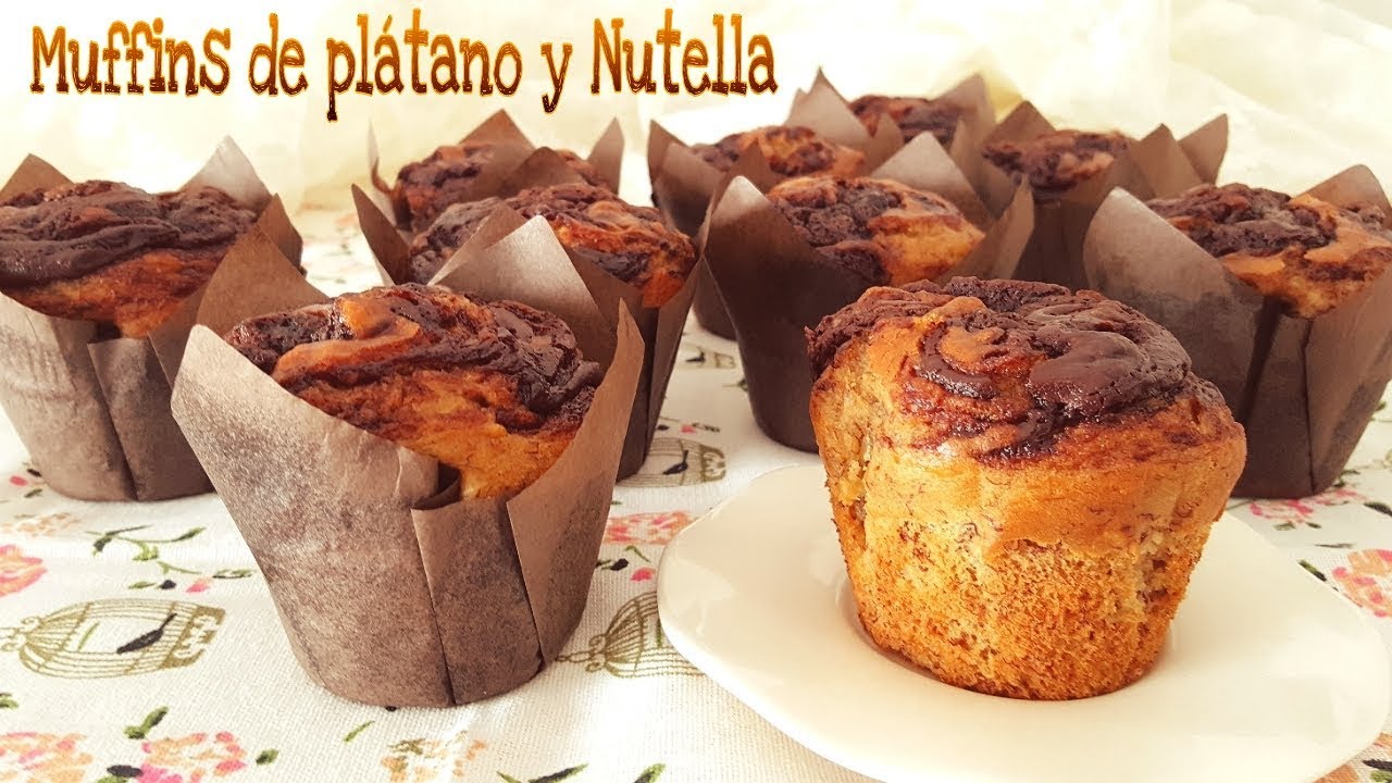 Muffins de plátano y Nutella Mi tarta preferida YouTube