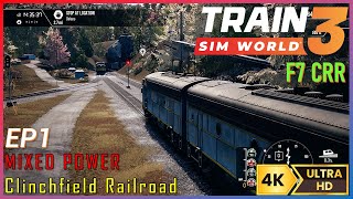 COAL TRAIN !! 4K | Mixed Power - Clinchfield Railroad | Train Sim World 3 - EP1 (No Commentary)