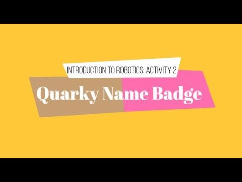 Quarky Name Badge