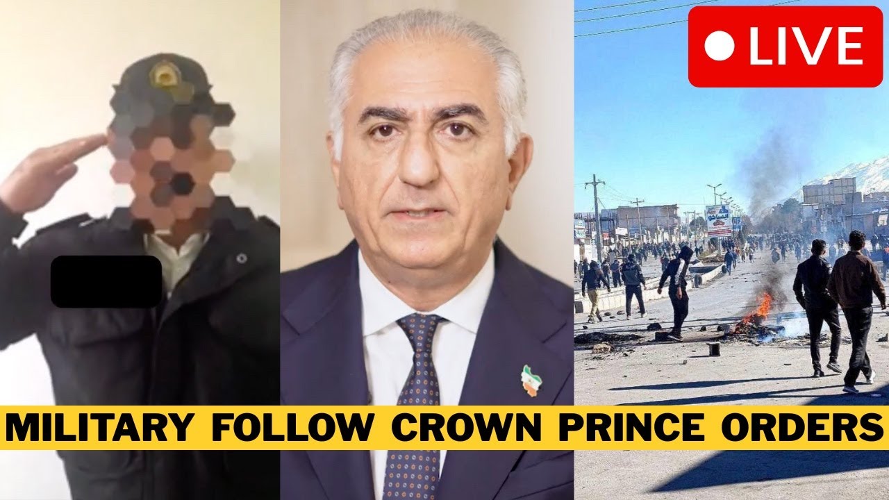 🚨 BREAKING: Iranian Military And Police DEFECT To Revolution - Crown Prince Gives Order To Army