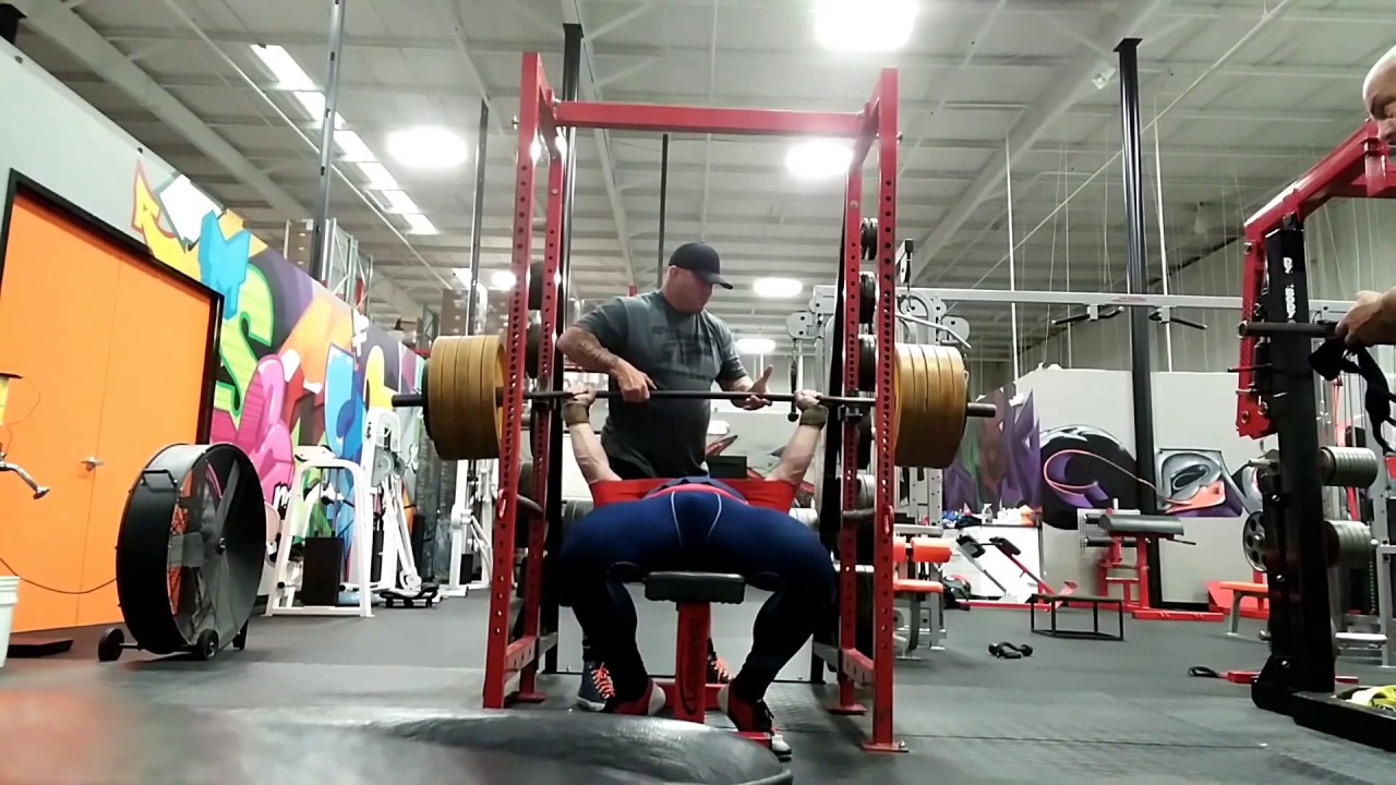 Last Bench Workout 424x1 and 374x4 Slingshot Work YouTube