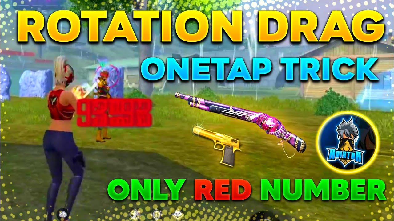 Perfect Rotation Drag Onetap Trick || Only Red Number Headshot Trick || Dragstar gaming