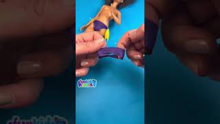 How to Make Easy Bathing Suit for Barbie 👙 Beach Wear #BarbieDIY