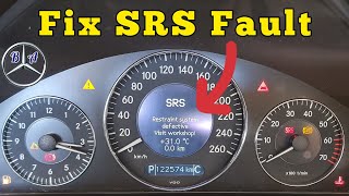 fix; srs restraint system defective on any mercedes-benz