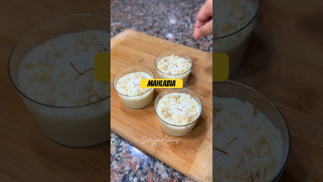 ✨let's make middle eastern  traditional desert "Mahalabia" 🍮