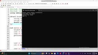 شرح برنامج | استخدام cin.ignore و الـ steuct.