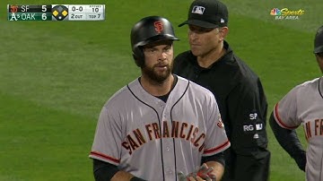 SF@OAK: Belt laces an RBI single to center field