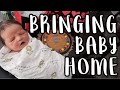 FIRST DAY HOME WITH NEWBORN | Bringing Baby Home from Hospital Vlog