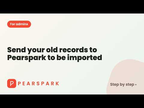 Video thumbnail: Send your old records to Pearspark to be imported