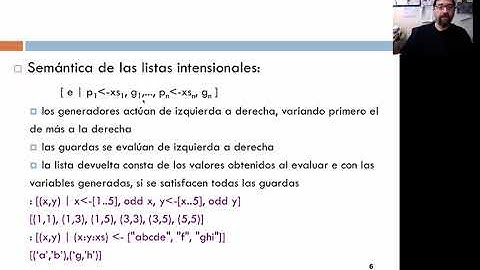 Las listas intensionales | 6/8 | UPV