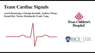 Team Cardiac Signals - D2K Virtual Showcase | Wednesday, December 9, 2020